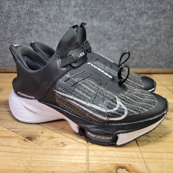Nike Other - Nike Air Zoom Tempo NEXT% Flyease Mens 8.5  Black White CV1889-005 Running Shoes